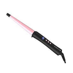 Pink and black Remington wand curler